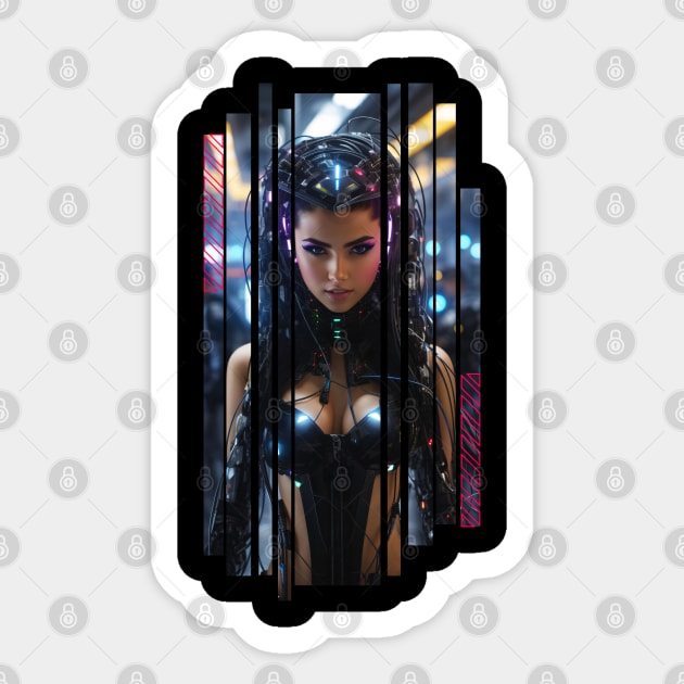 Futuristic Cyber Girl! Sticker by SocietyTwentyThree